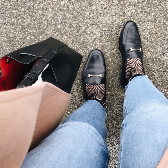 black sam edelman loafers